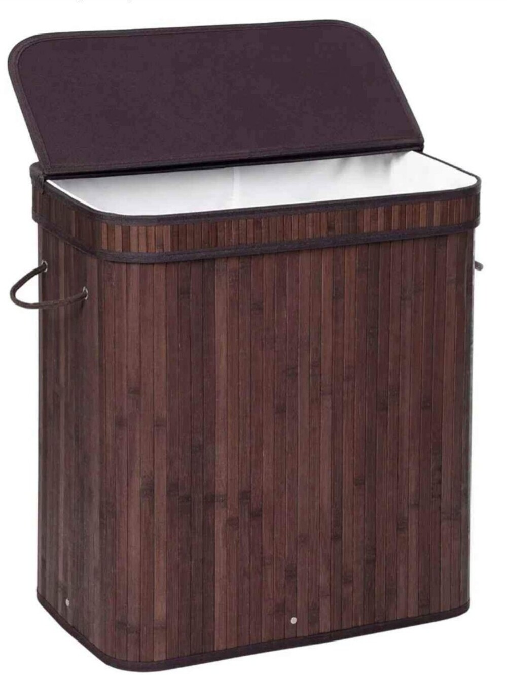NWT Bamboo Laundry Hamper with Lid